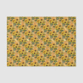 Honingraat Bijen Zonnebloem patroon Tissuepapier (Voorkant)