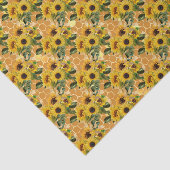 Honingraat Bijen Zonnebloem patroon Tissuepapier (Detail)