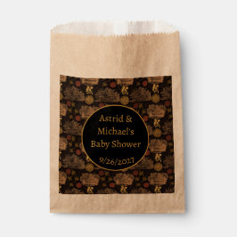 honingraat bijen zwart Baby shower Bedankzakje