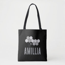 Honingraat Bijennaam Typografie Ontwerp Tote Bag
