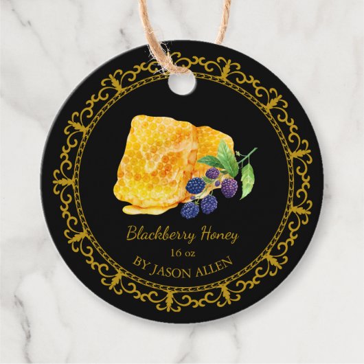  Honingraat Blackberry Honey Hang Label (Voorkant)