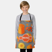 Honingraat Bloemen Kleurrijk Gepersonaliseerd Patr Schort (Gedragen)