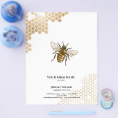 Honingraat Boerderij bijenimker Apiarist Honeybees Flyer (Enkel)