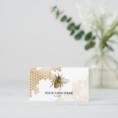 Honingraat Boerderij bijenimker Apiarist Honeybees Visitekaartje (Staand voorkant)