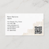 Honingraat Boerderij bijenimker Apiarist Honeybees Visitekaartje (Achterkant)