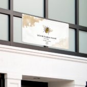 Honingraat Boerderij bijenimker Apiarist Honingbij Spandoek (Buitenkant Gebouw)