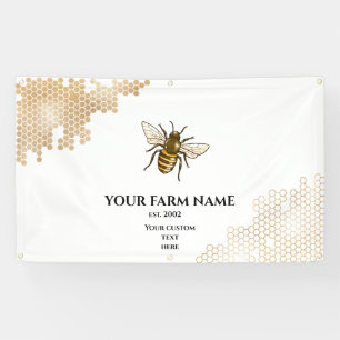 Honingraat Boerderij bijenimker Apiarist Honingbij Spandoek
