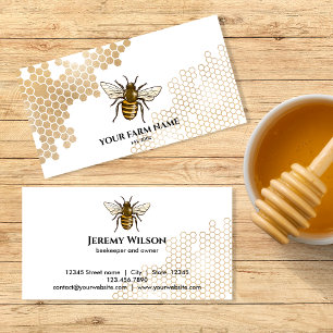 Honingraat Boerderij bijenimker Apiarist Honingbij Visitekaartje