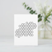 Honingraat Briefkaart (Staand voorkant)