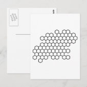 Honingraat Briefkaart (Voorkant / Achterkant)