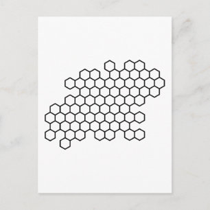 Honingraat Briefkaart