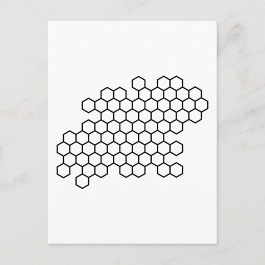 Honingraat Briefkaart (Voorkant)