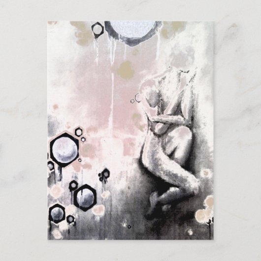 honingraat briefkaart (Voorkant)