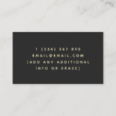 Honingraat Elegant van de imker Visitekaartje (Achterkant)