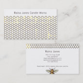 Honingraat en Bee Candle Maker Visitekaartje (Voorkant / Achterkant)