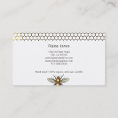 Honingraat en Bee Kaarsenmaker Visitekaartje (Achterkant)