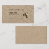 Honingraat- en Bee Kraft-papier Visitekaartje (Voorkant / Achterkant)