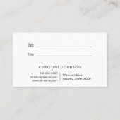 Honingraat en Bee logo afspraakkaart Visitekaartje (Achterkant)