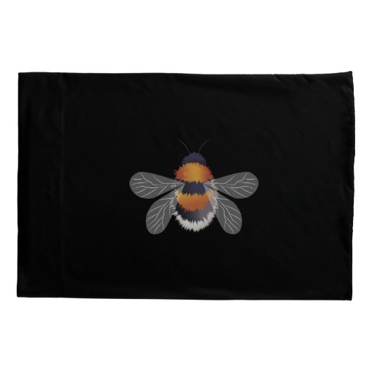 Honingraat en bijen kussensloop (Achterkant)