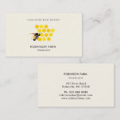 Honingraat en bijen logo Apiary Visitekaartje (Voorkant / Achterkant)