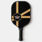 Honingraat en bijen pickleball paddle (Achterkant)