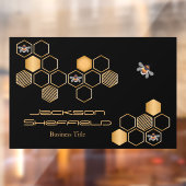 Honingraat en bijen raamsticker (Vel 2)