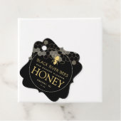 Honingraat en Fancy honingbijen Hals Neck Label Bl (In situ)