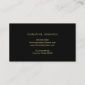 Honingraat en Faux Gold glitter Queen Bee Visitekaartje (Achterkant)