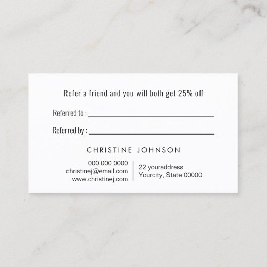 Honingraat Faux Gold Glitter Bijen Verwijzings Kaa Visitekaartje (Achterkant)