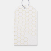 Honingraat Favor Tags Cadeaulabel (Achterkant)