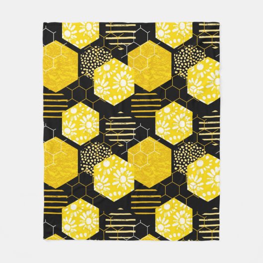 Honingraat! Fleece Blanket (Voorkant)