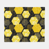 Honingraat! Fleece Blanket (Voorkant (Horizontaal))