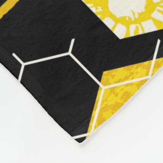 Honingraat! Fleece Blanket (Hoek)