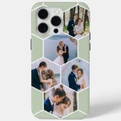 Honingraat Fotocollage 5 Afbeelding Salie Groen Case-Mate iPhone Case (Achterkant)