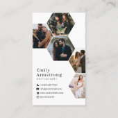 Honingraat geometrische hexagon 16 foto's Fotograa Visitekaartje (Achterkant)