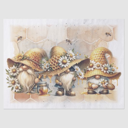 Honingraat Gnome Tissue Paper Tissuepapier (Voorkant)