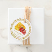  Honingraat Granaatappel Honing Hang Label (In situ)