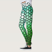 Honingraat groen en wit leggings (Links)