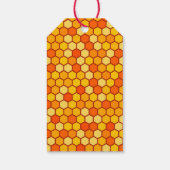 Honingraat Hexagon Cadeaulabel (Achterkant)
