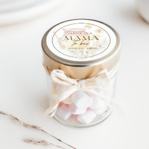 Honingraat Hommel Mama naar Bij Baby Shower Ronde Sticker