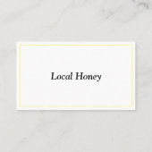 Honingraat Honeybee Honey Bee Boerderij Visitekaar Visitekaartje (Achterkant)