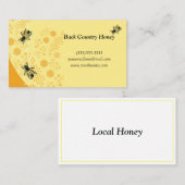 Honingraat Honeybee Honey Bee Boerderij Visitekaar Visitekaartje (Voorkant / Achterkant)