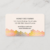 Honingraat Honing Bijen Apirarist Zeshoeken Imker Visitekaartje (Achterkant)