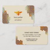 Honingraat Honing Bijen Apirarist Zeshoeken Imker Visitekaartje (Voorkant / Achterkant)