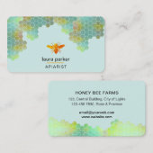 Honingraat Honing Bijen Apirarist Zeshoeken Imker Visitekaartje (Voorkant / Achterkant)