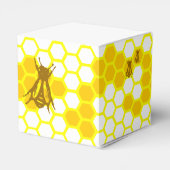 Honingraat Honingbij Product of Favor Box Bedankdoosjes (Achterkant)