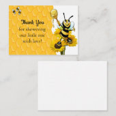 Honingraat Honingbijen Dank je kaarten Notitiekaartje (Voorkant / Achterkant)