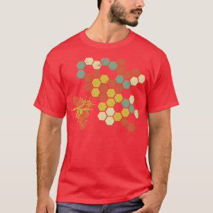 Honingraat Honingbijen Hobby-imker T-shirt