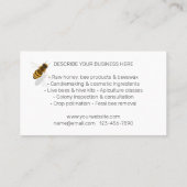 Honingraat & Honingbijen Imker Bijenteelt Visitekaartje (Achterkant)