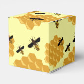 Honingraat Honingbijen Insecten Lovergele imker Bedankdoosjes (Achterkant)